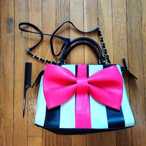 Betsey Johnson Pink Bow Purse + FREE Backpack!
